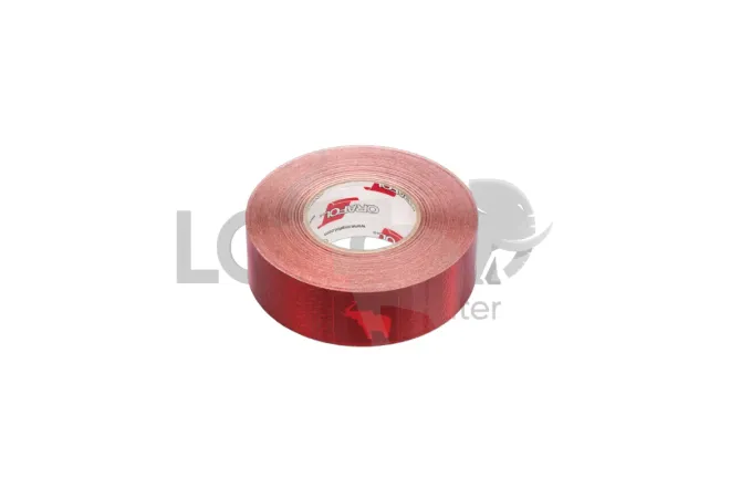Bande réfléchissante Rouge avec logo en rouleau
